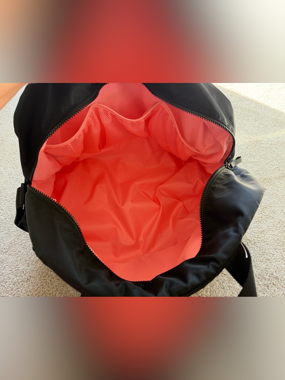 LIKE NEW Lululemon Black Weekend Duffel Bag, 34L - Picture 5 of 12